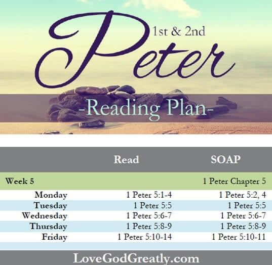 Love God Greatly- Week5 Reading Plan